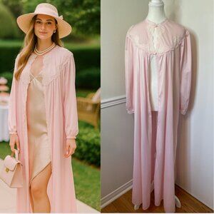 Vintage Slumber Suzy Lace Detail Robe M